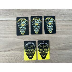 Metallica Fan Cards Toronto  Concert Lot Of 5 Non Winners